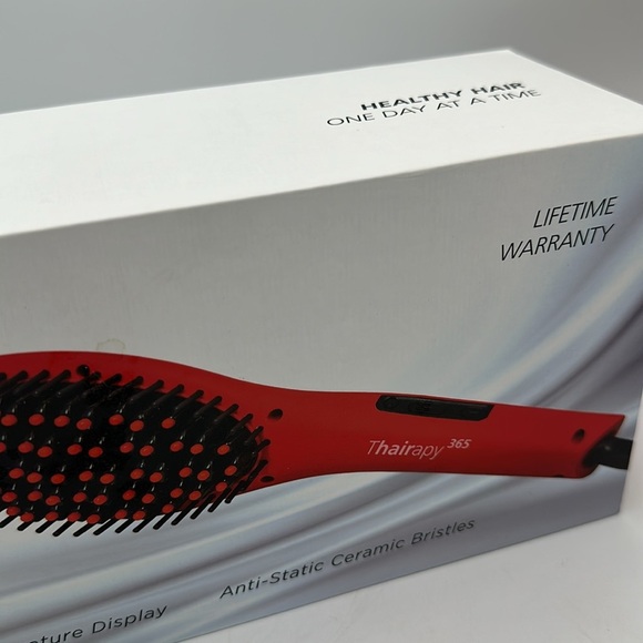 Thairapy 365 red and black thermal straightening brush main image 8